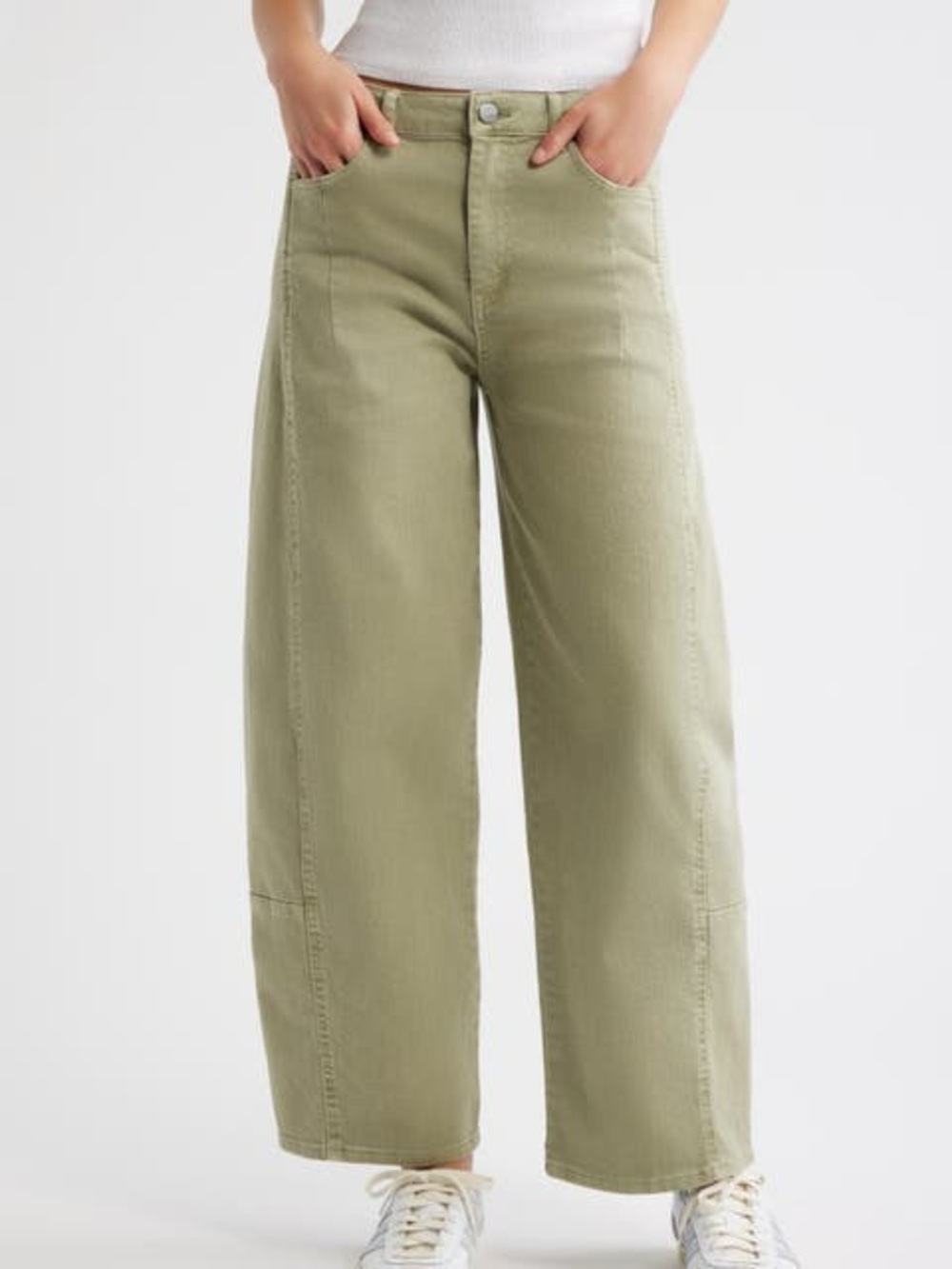 Target Wide-Leg Jeans in Sage Green